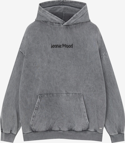 Pull&Bear Sweatshirt in grey denim / schwarz, Produktansicht