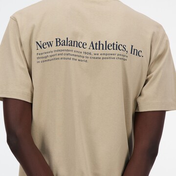 T-Shirt 'Athletics' new balance en beige