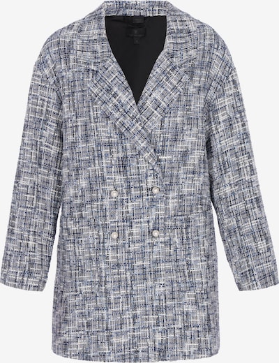 DreiMaster Klassik Mantel in navy / weiß, Produktansicht