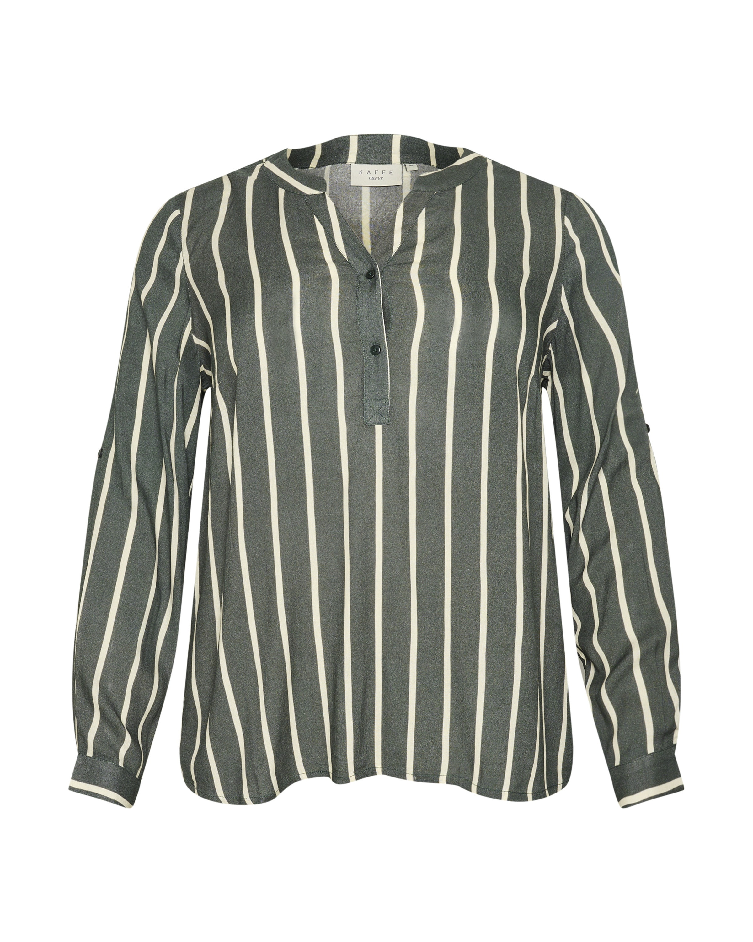 KAFFE CURVEBluza 'KC Sida' - zelena boja: prednji dio