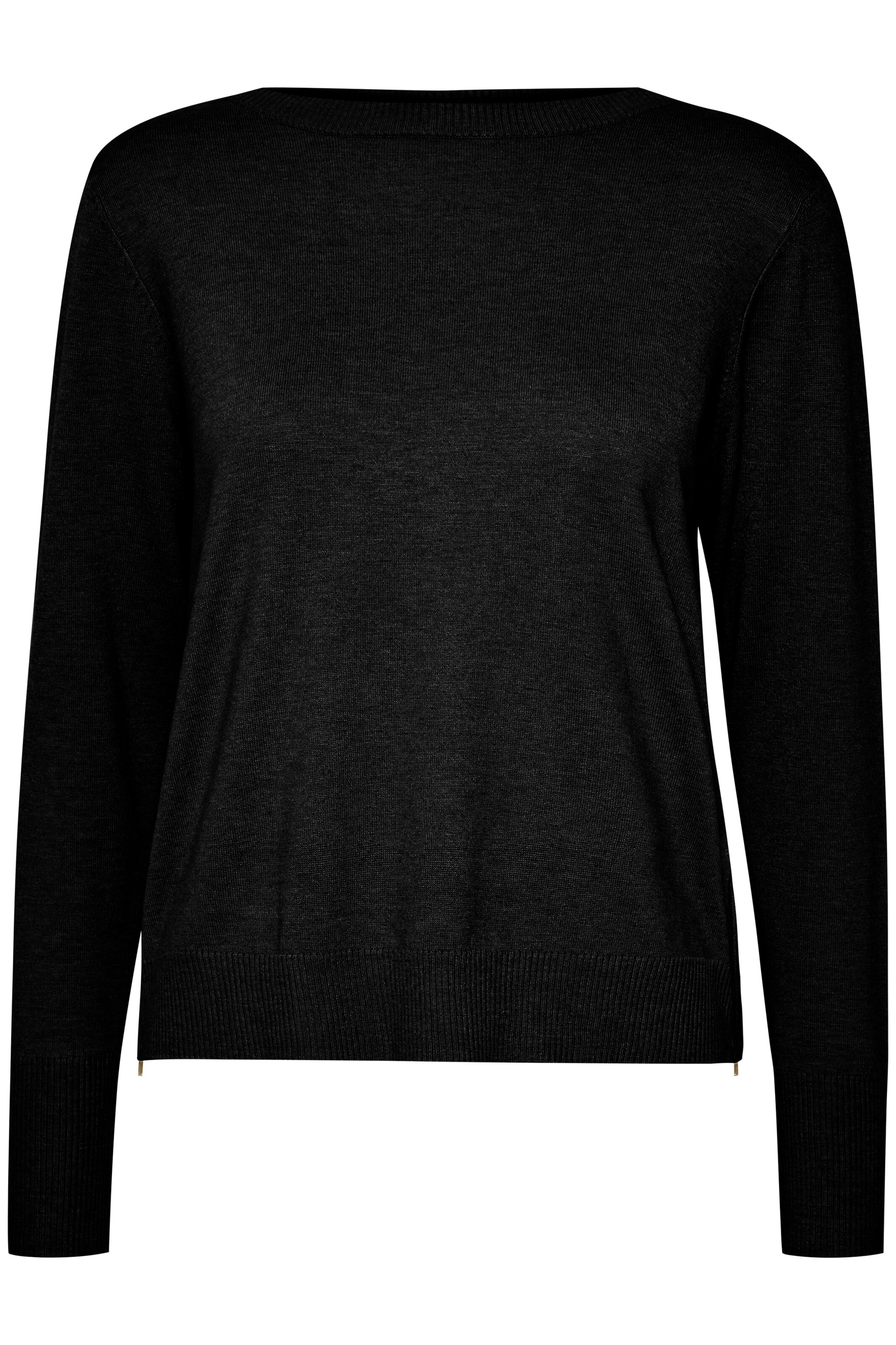 PULZ Jeans Pullover 'Sara' in Schwarz: Vorderseite