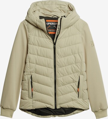 Veste mi-saison Superdry en beige : devant