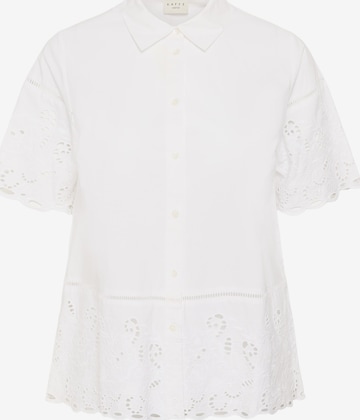 KAFFE CURVE Bluse 'KCtrudi' in Weiß: Vorderseite