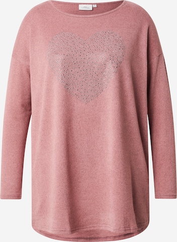 T-shirt 'CARMalba' ONLY Carmakoma en rose : devant
