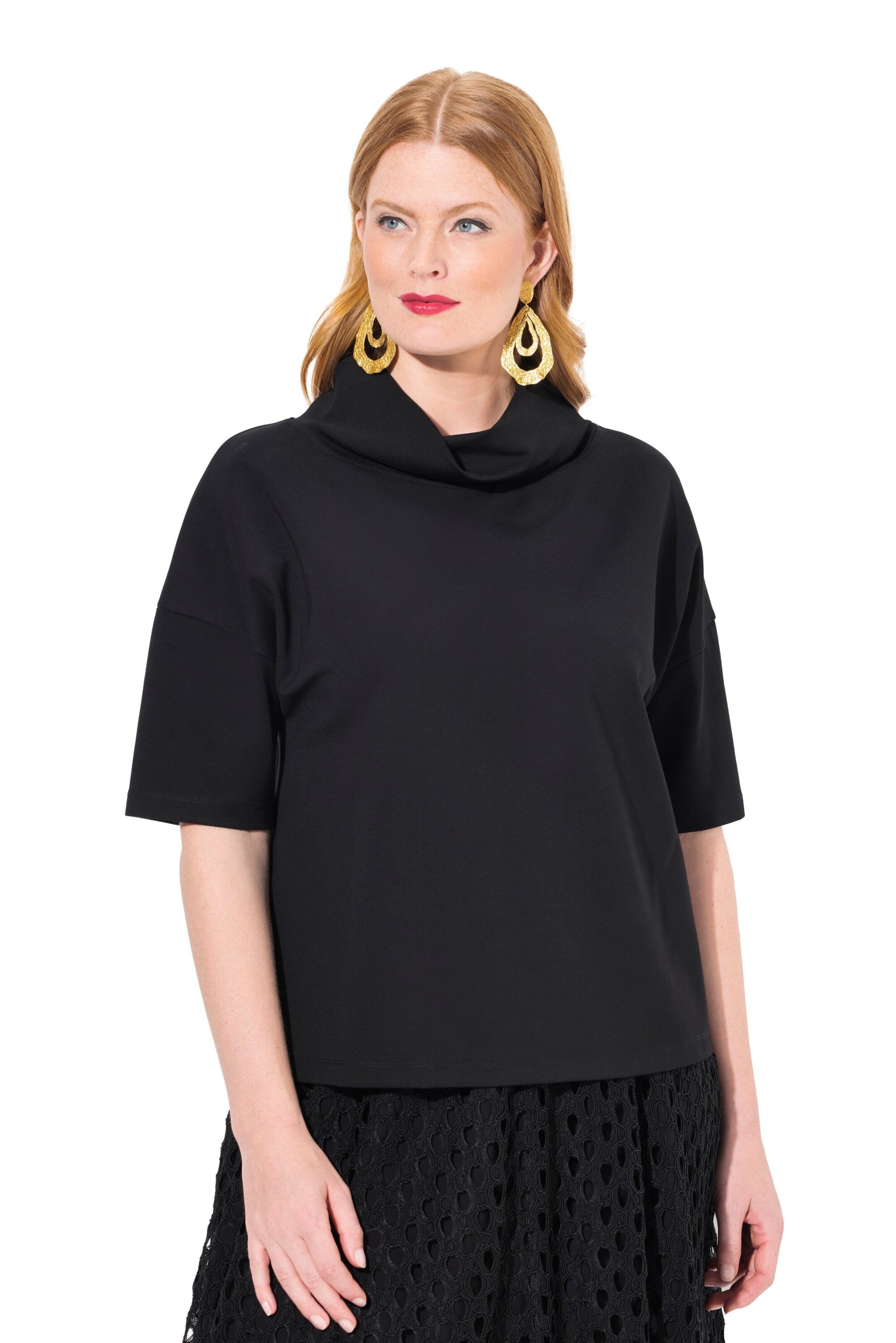 Ulla Popken Sweatshirt in Black