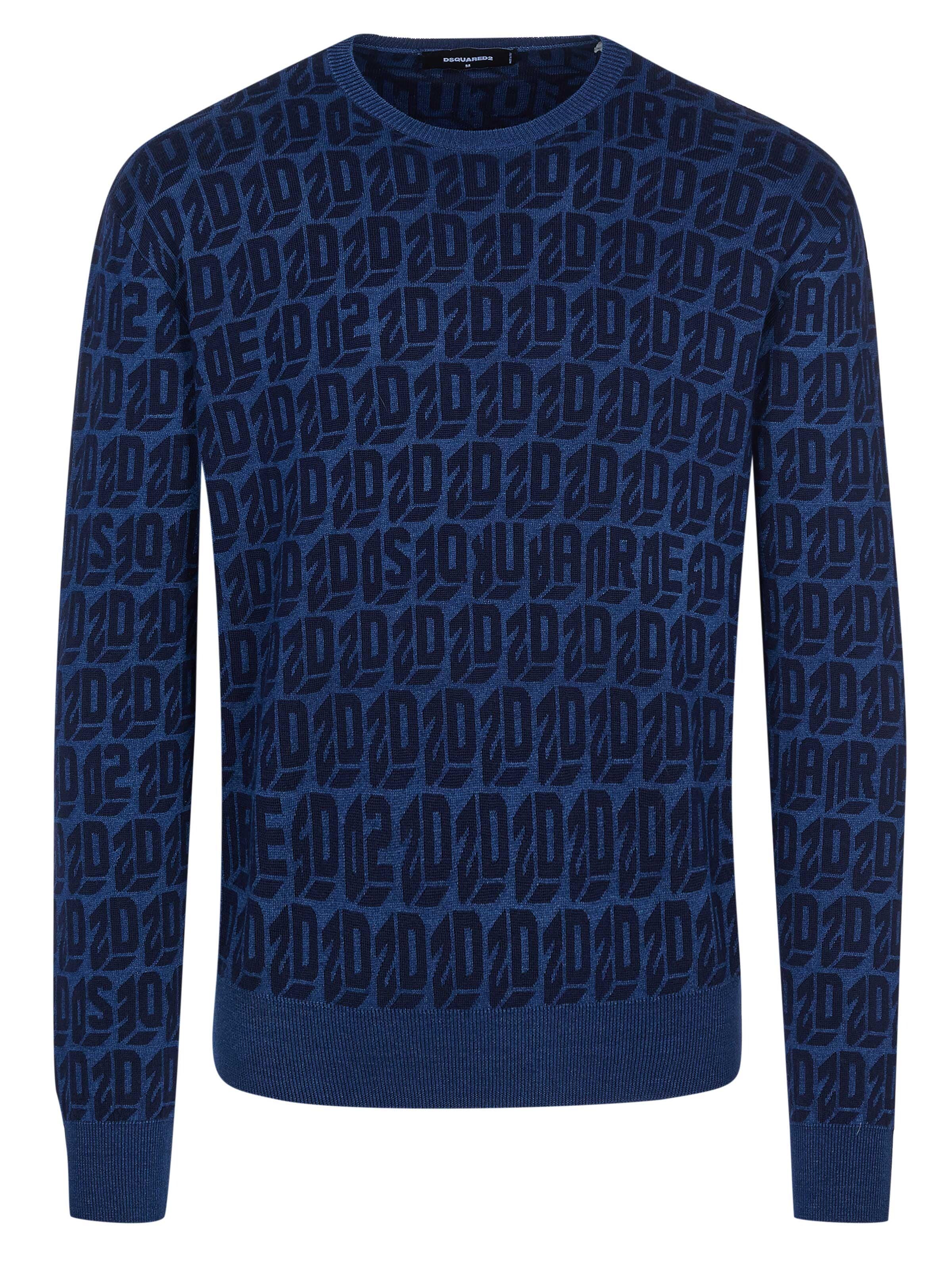 Pullover di DSQUARED2 in blu: frontale