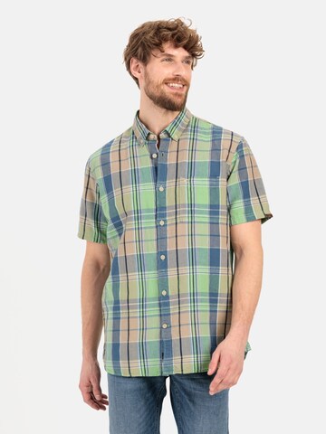 CAMEL ACTIVE Regular fit Button Up Shirt in Green: front