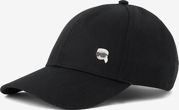 Casquette Karl Lagerfeld en noir : devant