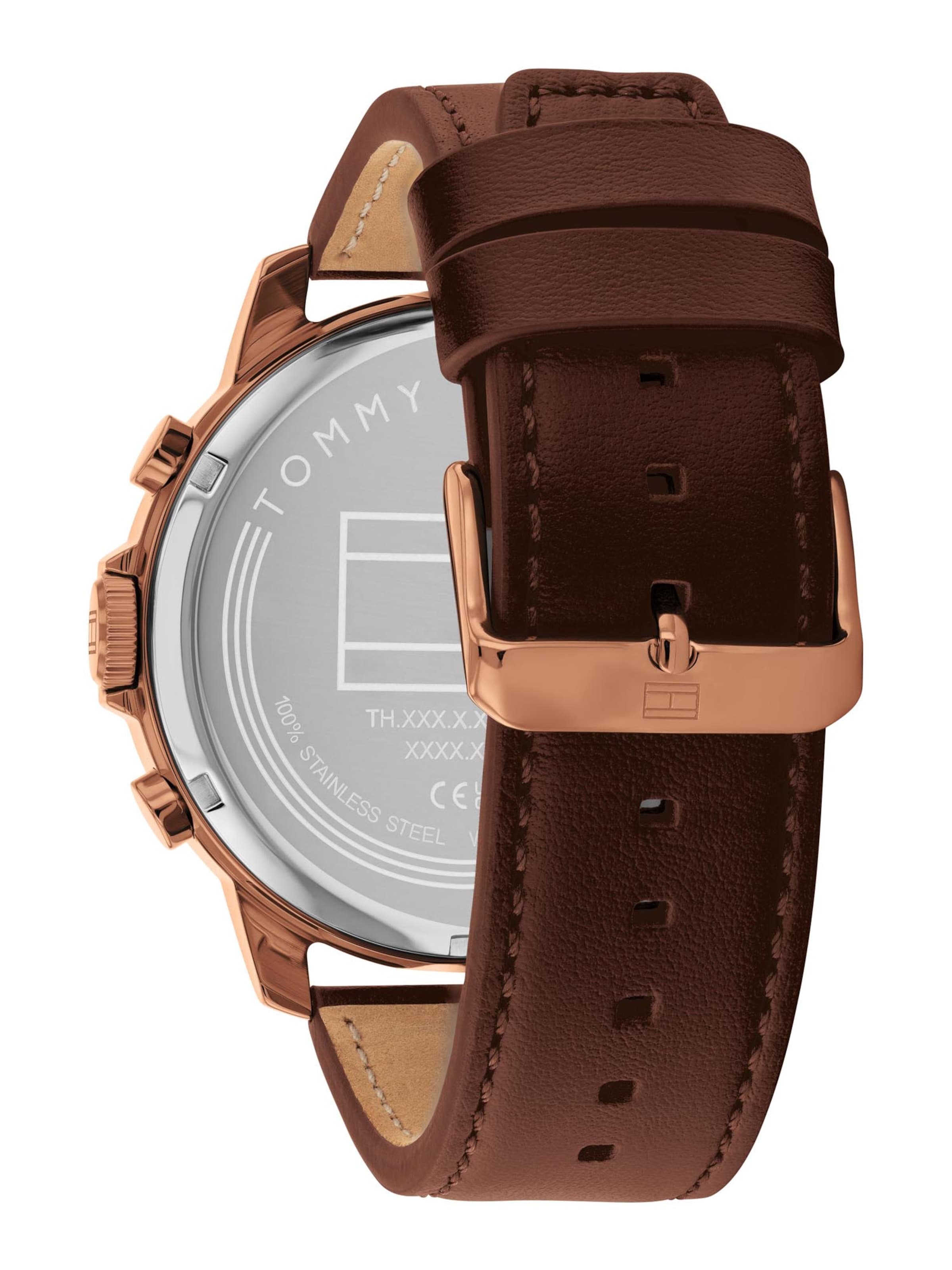 Orologio analogico 'LUCA' di TOMMY HILFIGER in marrone