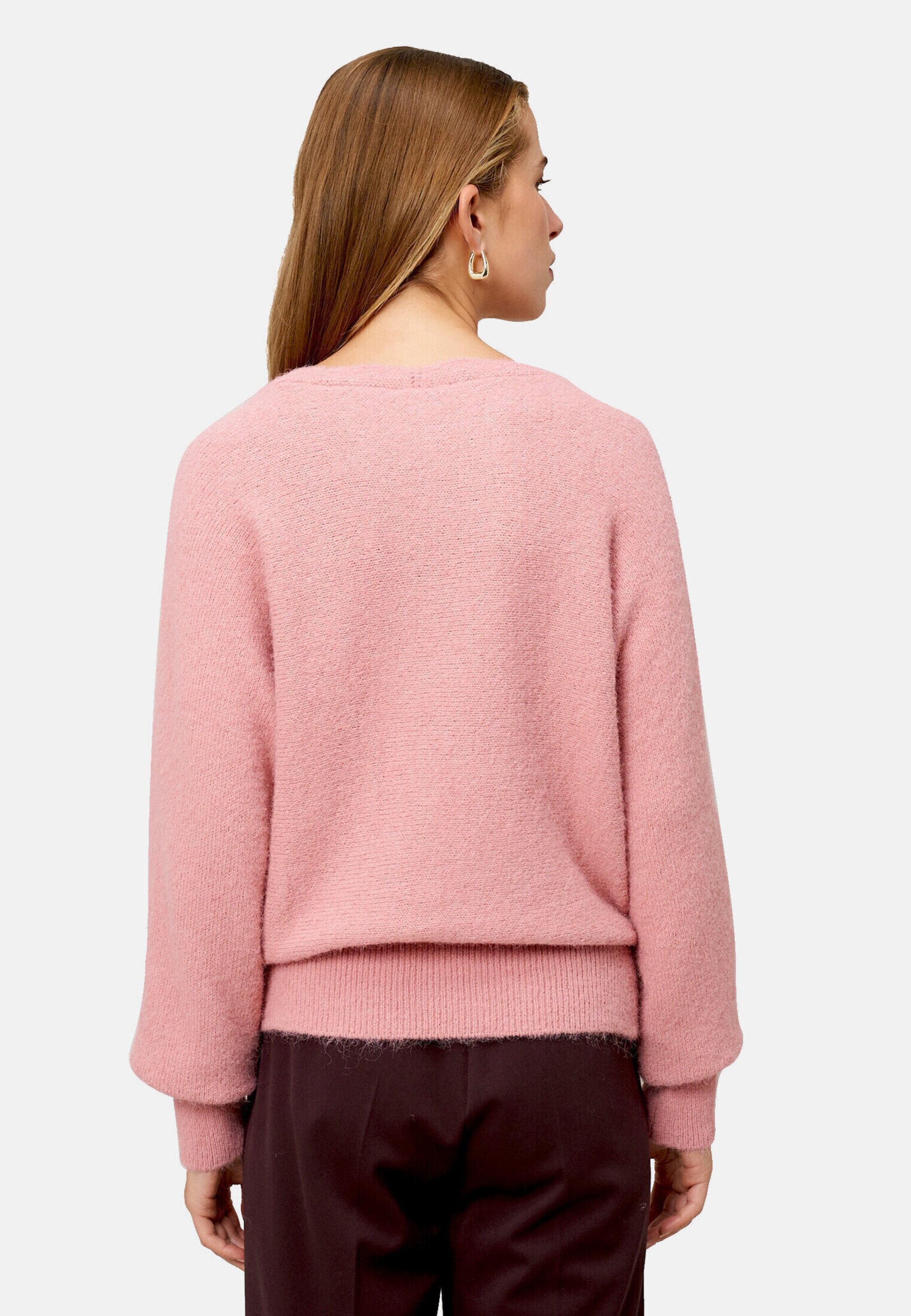 zero Strickpullover mit U-Boot Ausschnitt in Pink