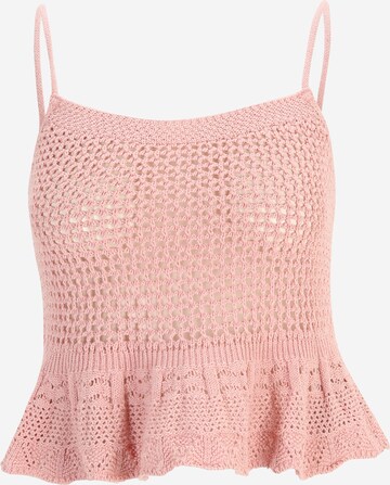 Only Petite Knitted Top in Pink: front