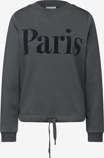 STREET ONE Sportisks džemperis, krāsa - tumši pelēks / melns, Preces skats