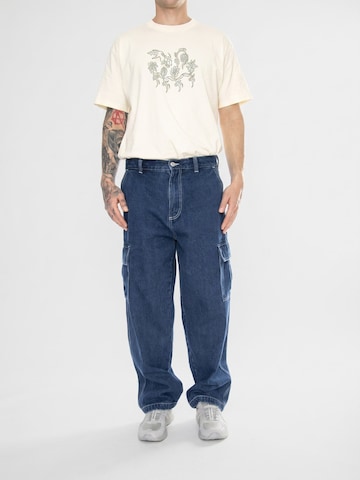 Obey Baggy Jeans 'Big Wig Cardgo Denim Pant Stone Wash' i blå