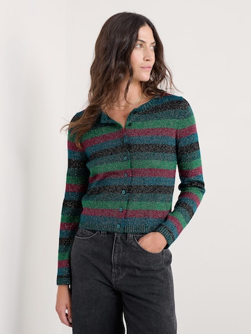 Cardigan Seasalt Cornwall en bleu : devant
