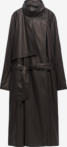 Adolfo Dominguez Pitkä talvitakki värissä musta: etupuoli