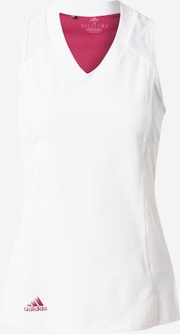 balta ADIDAS GOLF Sportiniai marškinėliai be rankovių: priekis