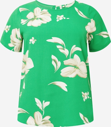 ONLY Carmakoma - Blusa en verde: frente