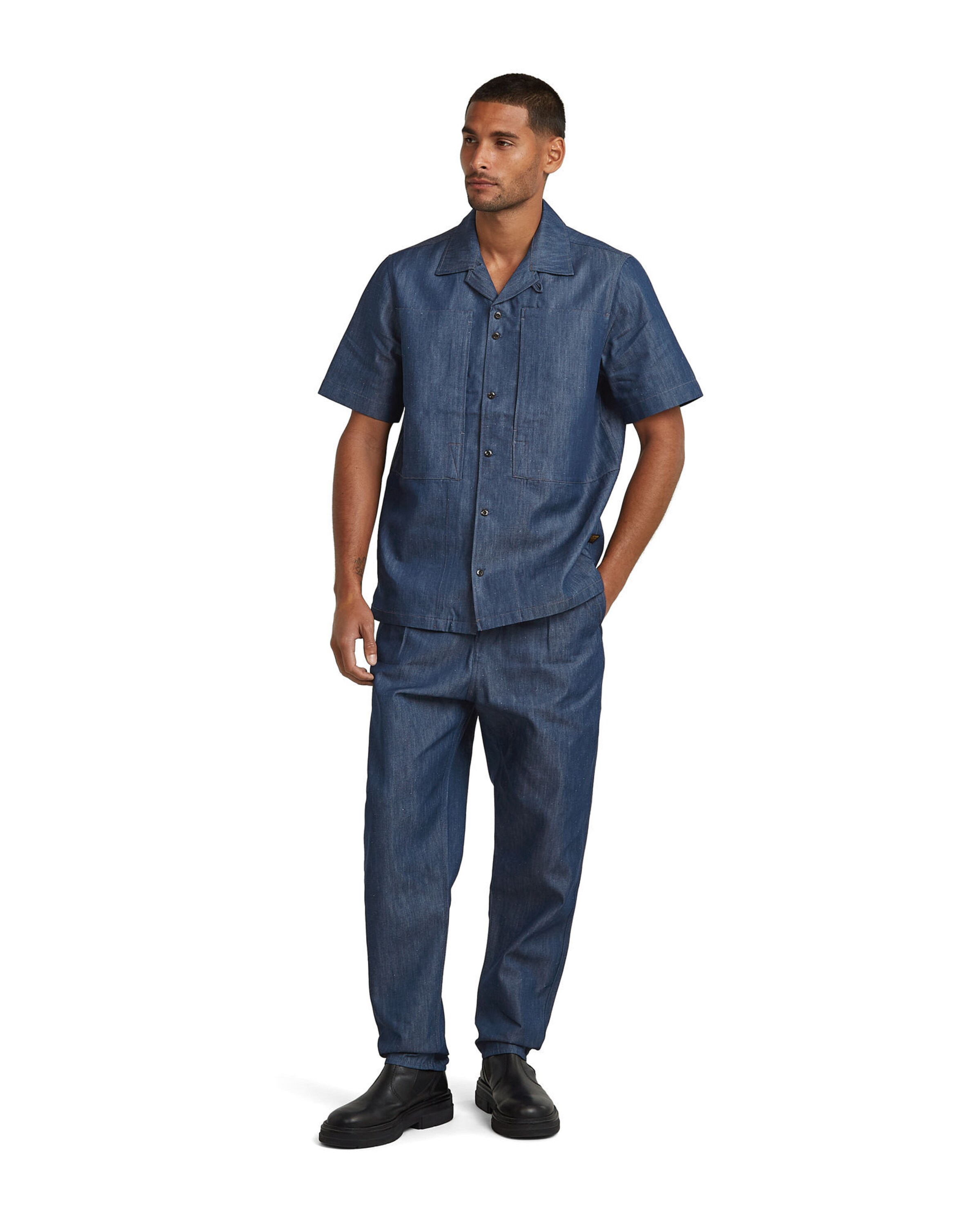 G-STAR Regular Fit Hemd in Blau
