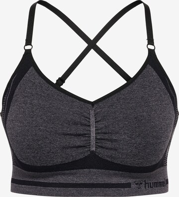 Bustier Soutien-gorge de sport 'Lulu' Hummel en gris : devant