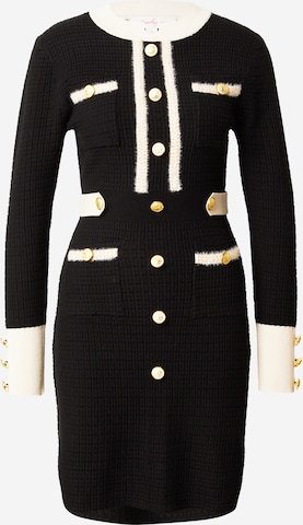 Derhy - Vestido de punto 'CLEMENCE' en negro: frente