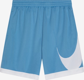 NIKE Workout Pants 'SWOOSH' in Blue: front