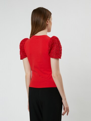 Influencer Shirt in Rood