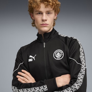 PUMA Sportsweatjacke 'Manchester City KING Anthem' in Schwarz