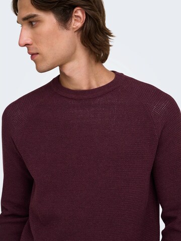 Only & Sons Свитер 'ONSHAY' в Красный