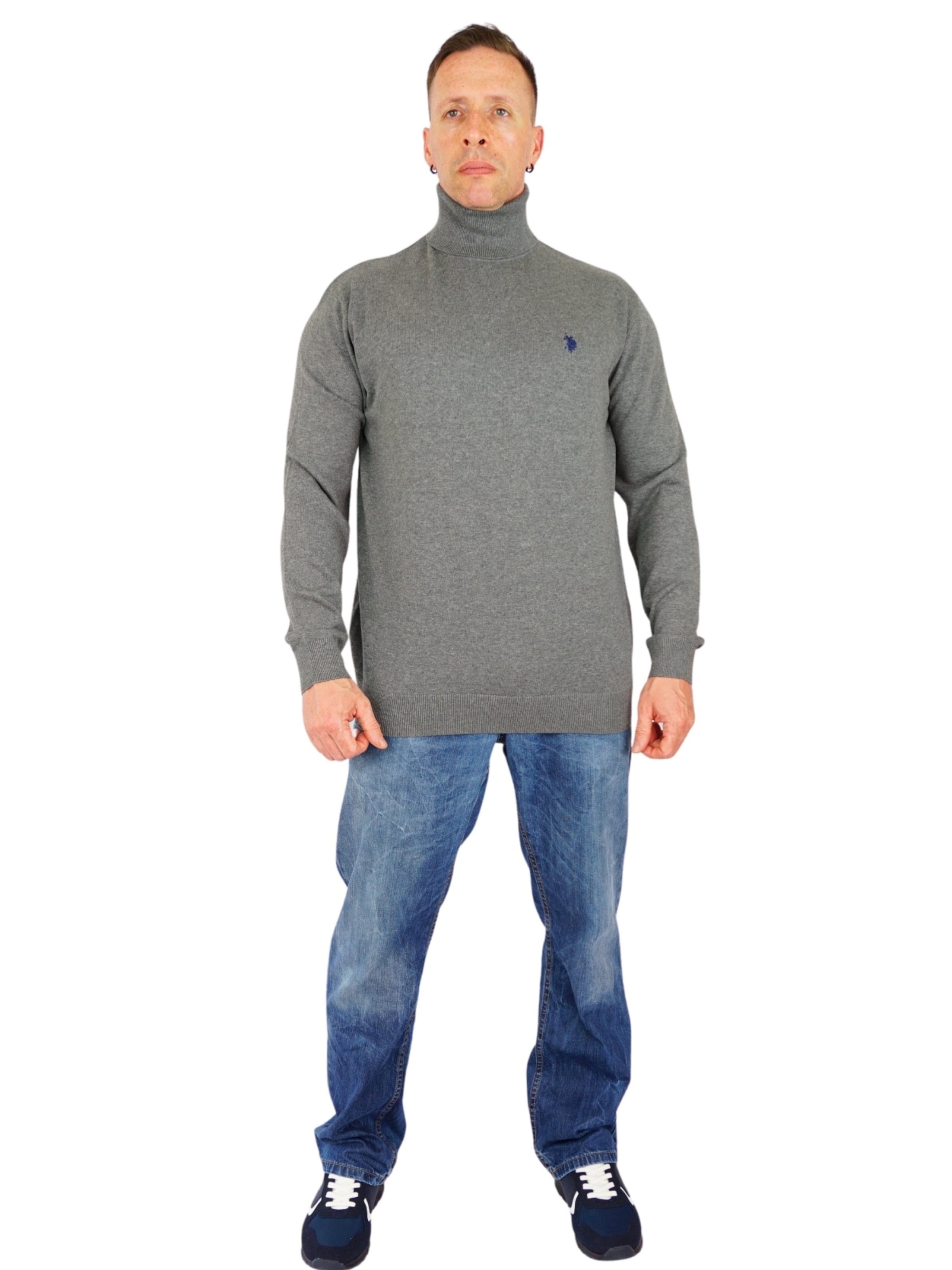 U.S. POLO ASSN. Pullover i grå: forside