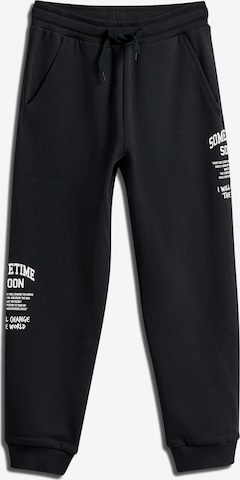 SOMETIME SOON Tapered Broek 'Dimas' in Zwart: voorkant