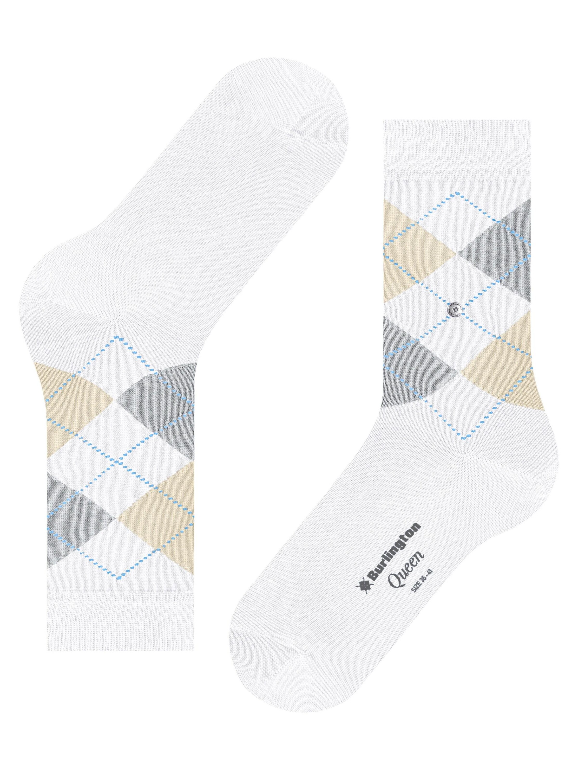 BURLINGTON Socks 'Queen' in White