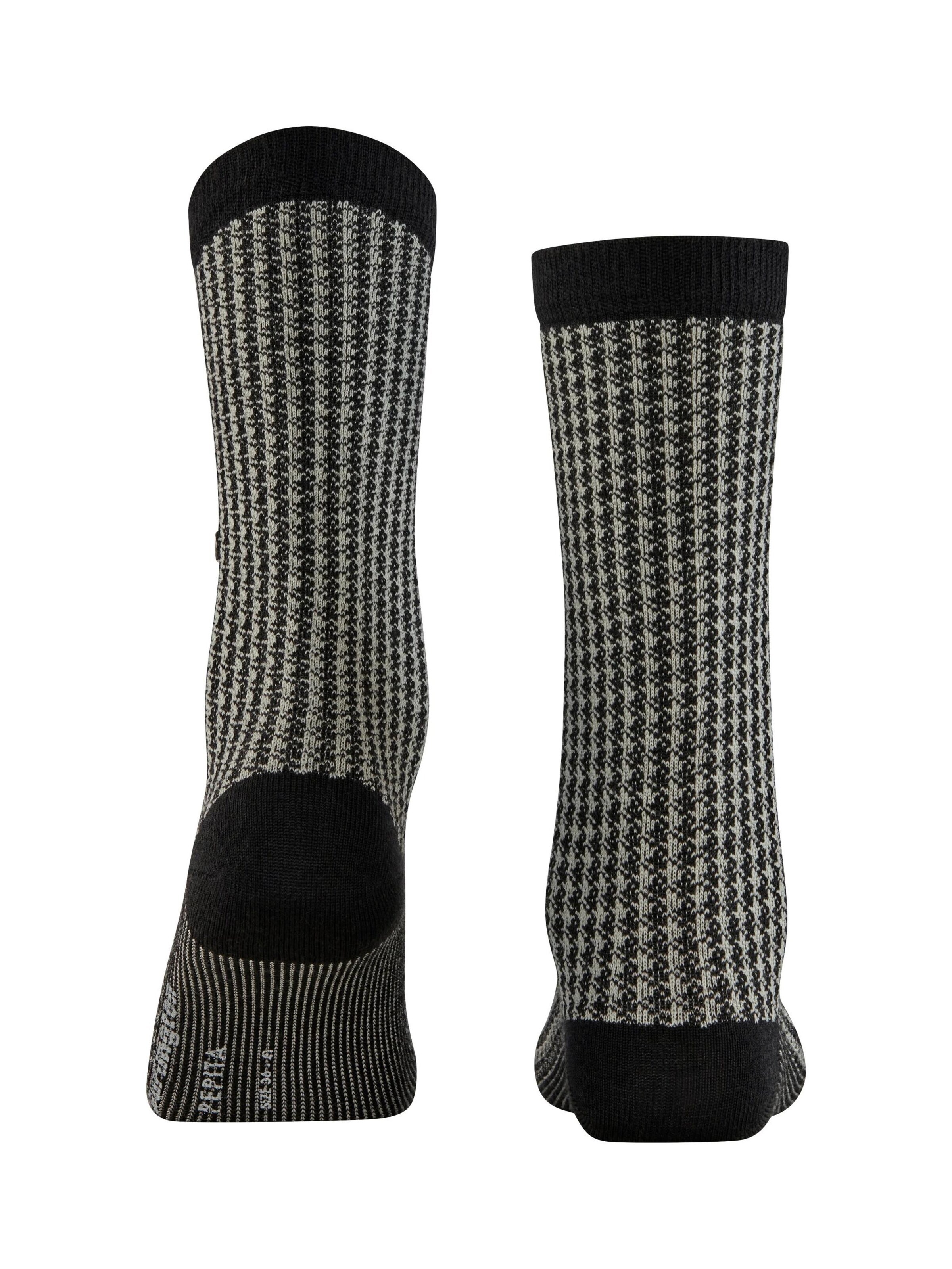 BURLINGTON Socks 'Pepita' in Black