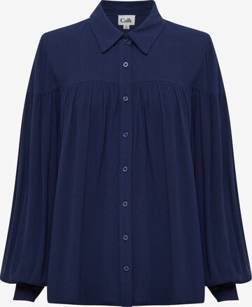 Calli Blouse 'WILEY ' in Blauw: voorkant