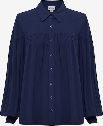 Calli Blouse 'WILEY ' in Blauw: voorkant