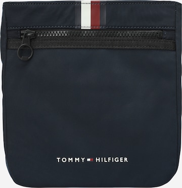 TOMMY HILFIGER - Mala de ombro em azul: frente