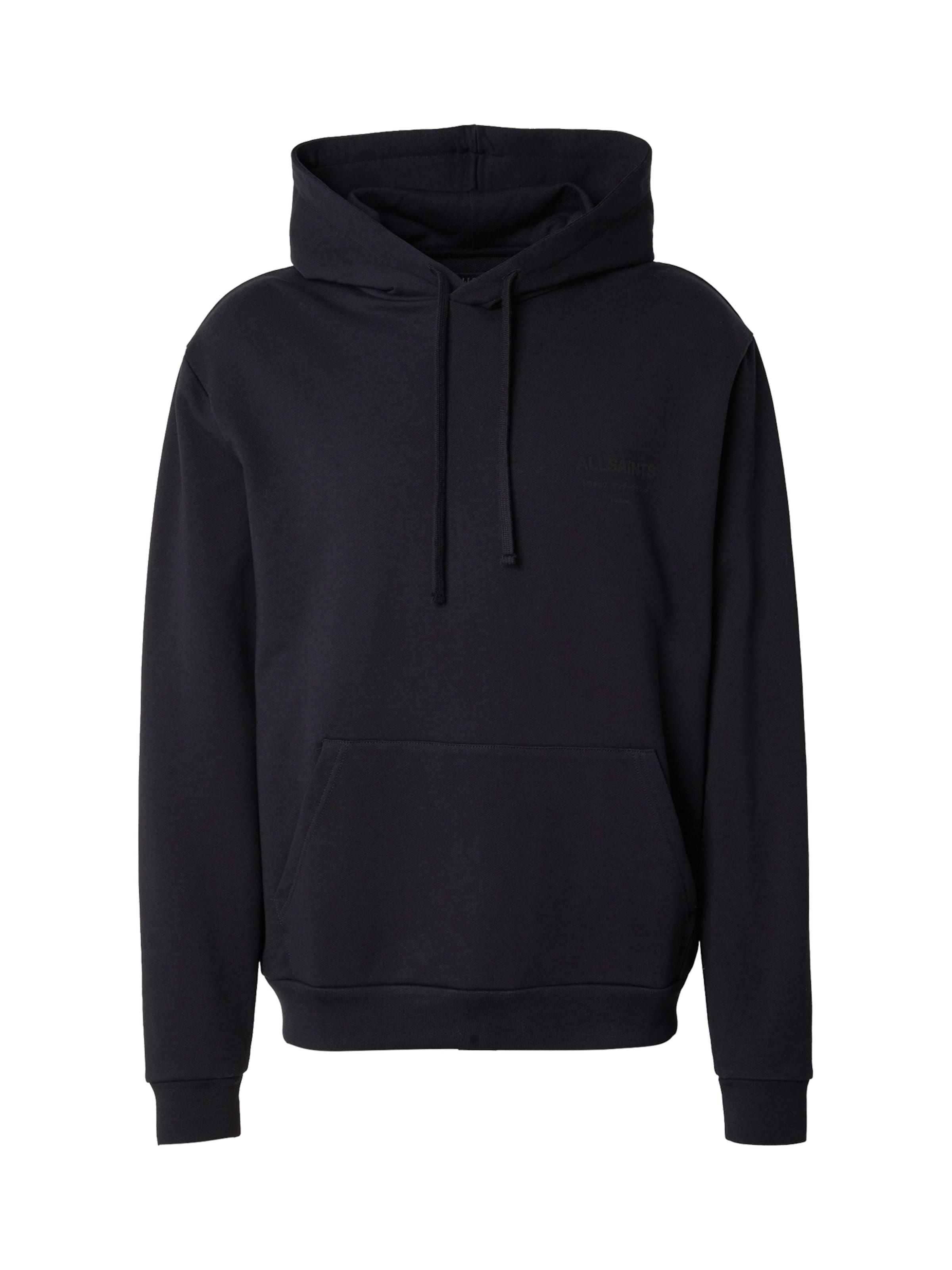 AllSaints Μπλούζα φούτερ &#x27;UNDERGROUND&#x27; σε μαύρο: μπροστά