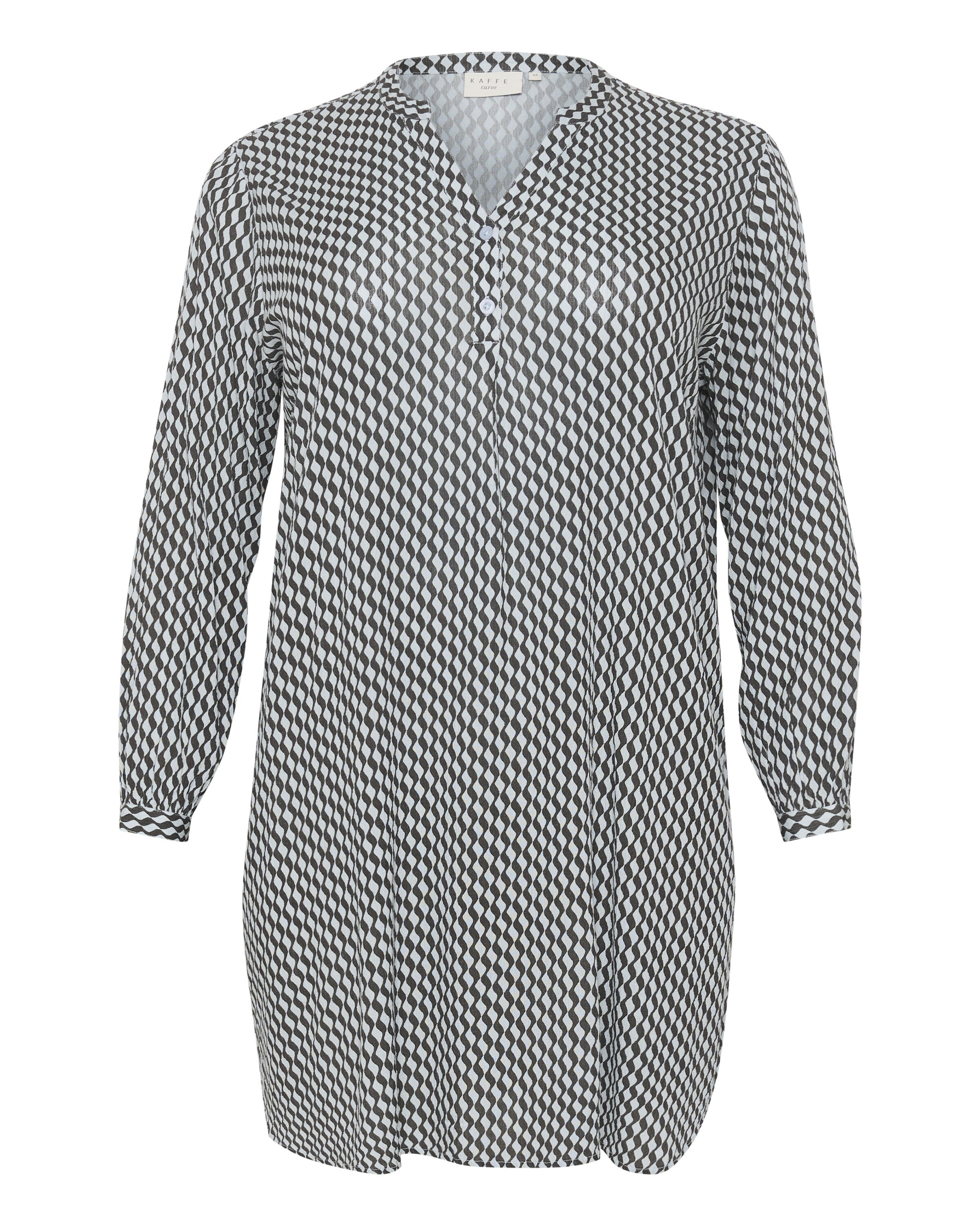 KAFFE CURVE Tunic in Grey: front