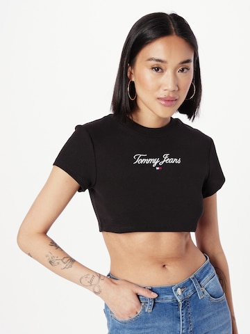 T-shirt Tommy Jeans en noir : devant