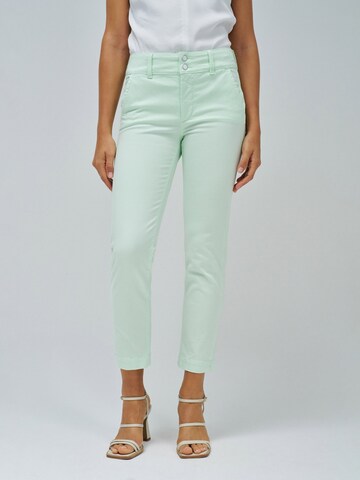 Salsa Jeans Slim fit Chino trousers 'Secret' in Green: front