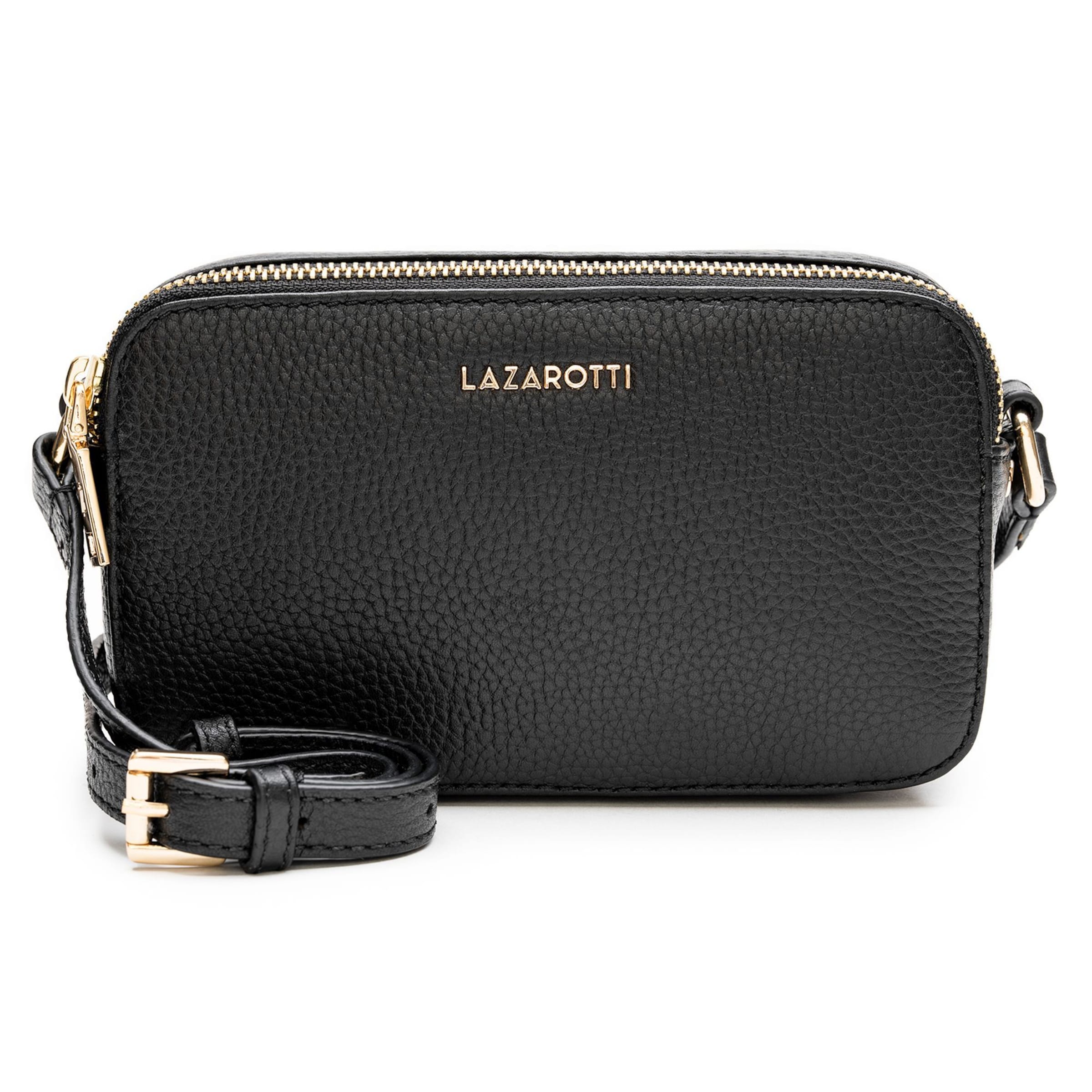 Lazarotti Umhängetasche 'Bologna' in Schwarz: Vorderseite