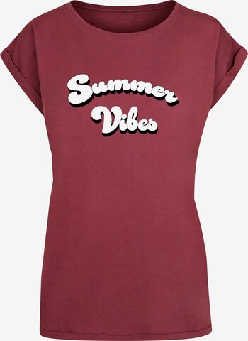 Maglietta 'Summer Vibes' di Merchcode in rosso: frontale