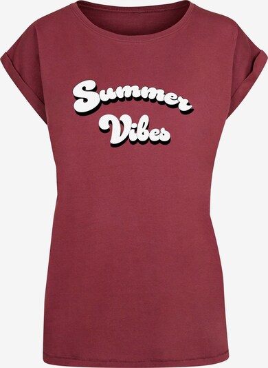 Merchcode T-shirt 'Summer Vibes' en rose pastel / rouge / noir, Vue avec produit