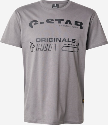 Tricou de la G-STAR pe gri: față