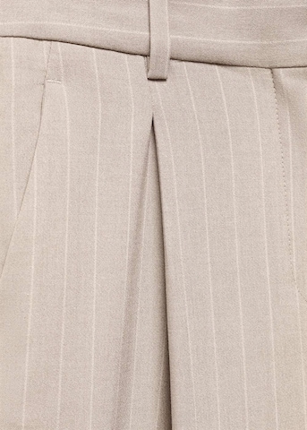 MANGO Szeroka nogawka Cygaretki 'Florida' w kolorze beżowy