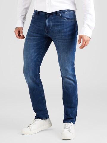 Regular Jeans 'Maine3' de la BOSS pe albastru: față