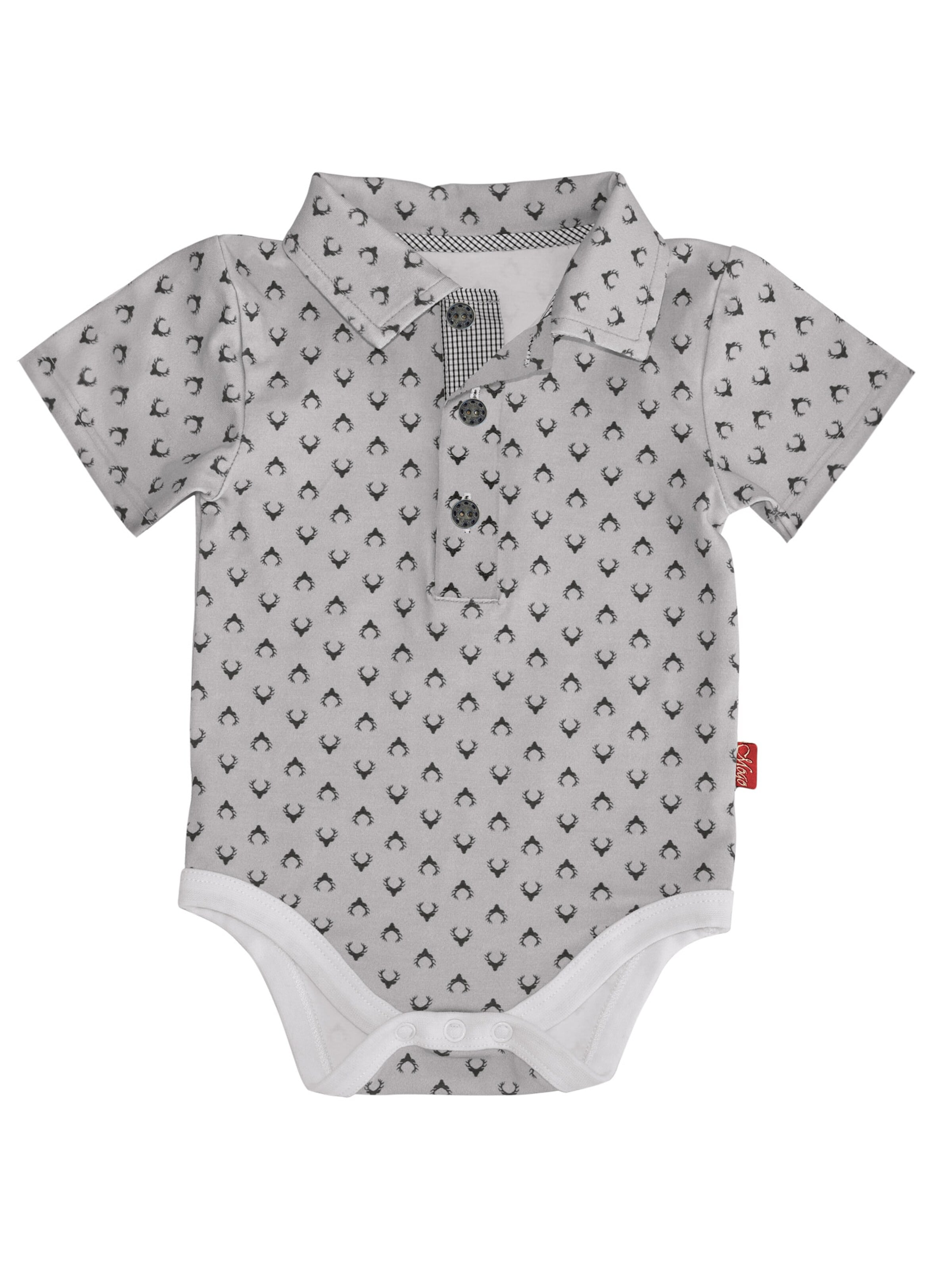 Mogo Romper/Bodysuit 'Castor' in Grey: front