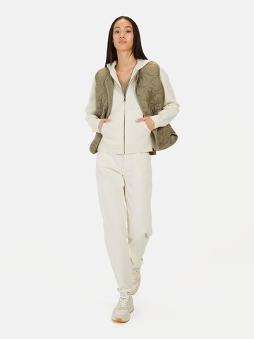 CAMEL ACTIVE Strickjacke mit Kapuze in Beige