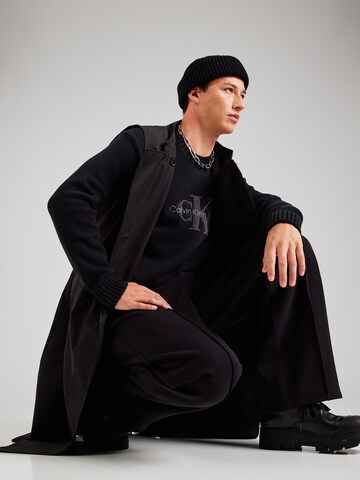Pull-over 'CHENILLE' Calvin Klein Jeans en noir