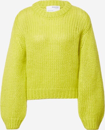 SELECTED FEMME Sweater 'SUANNE' in Green: front