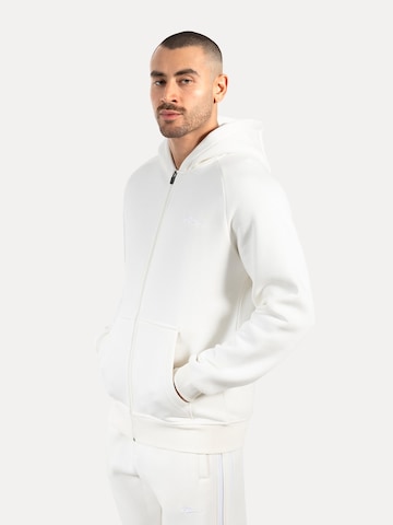Smilodox Zip Hoodie Yasin in Weiß